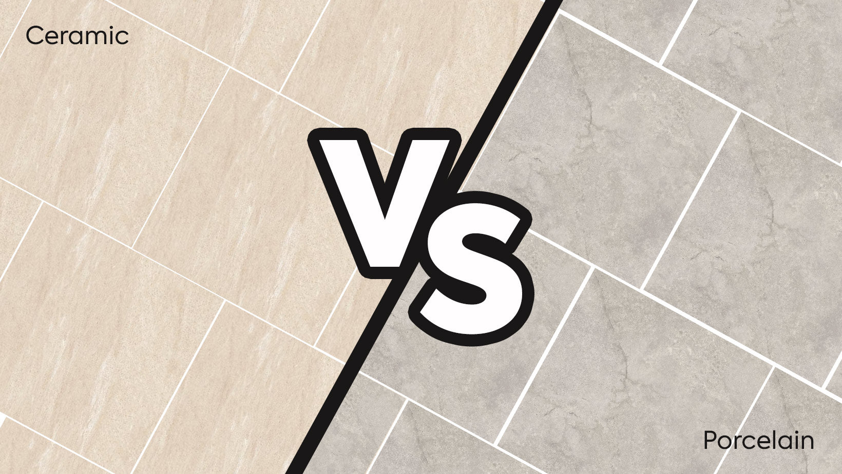 differences between ceramic and porcelain tiles