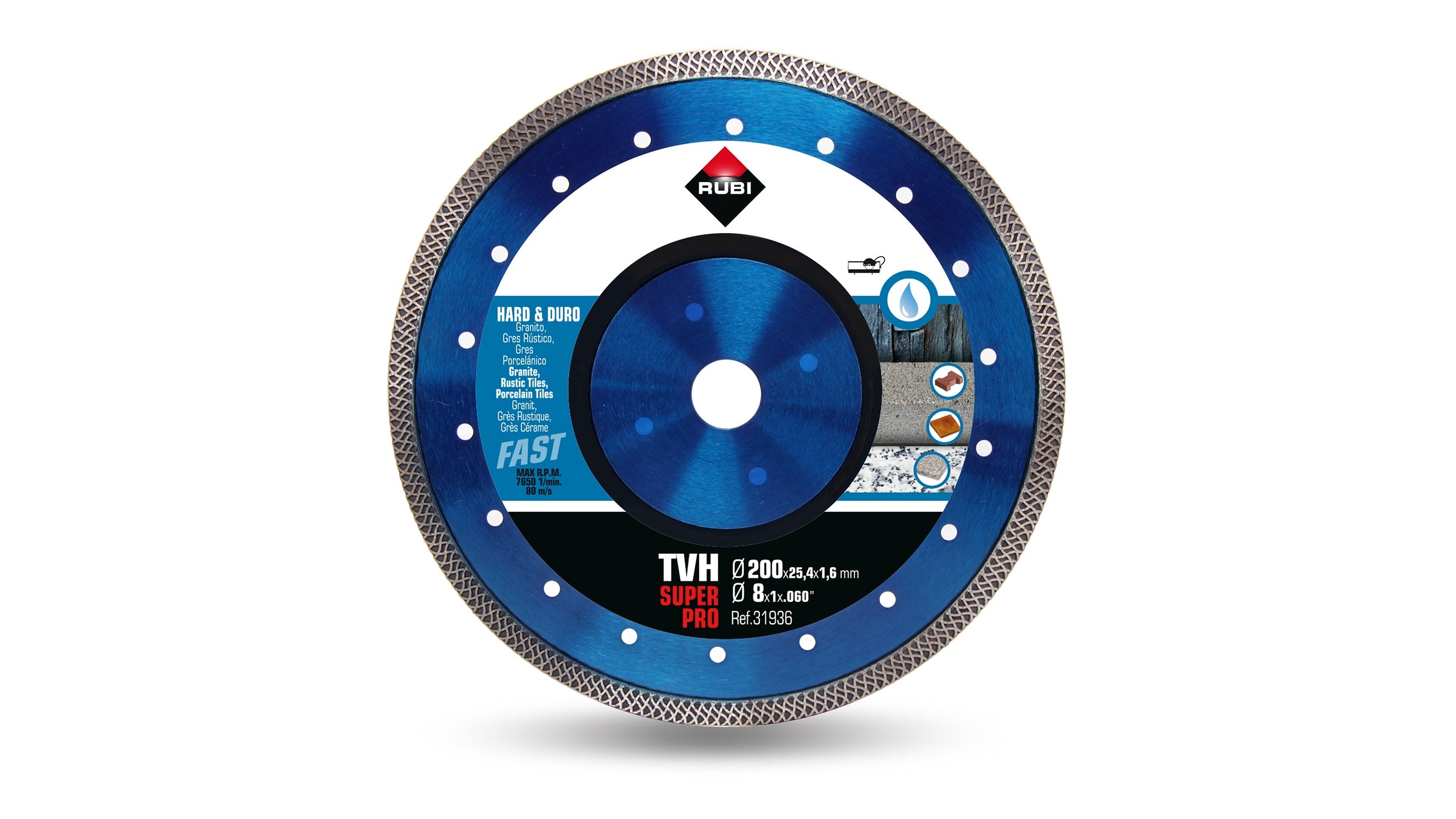 Rubi TVH 250 Super Pro Porcelain Blade