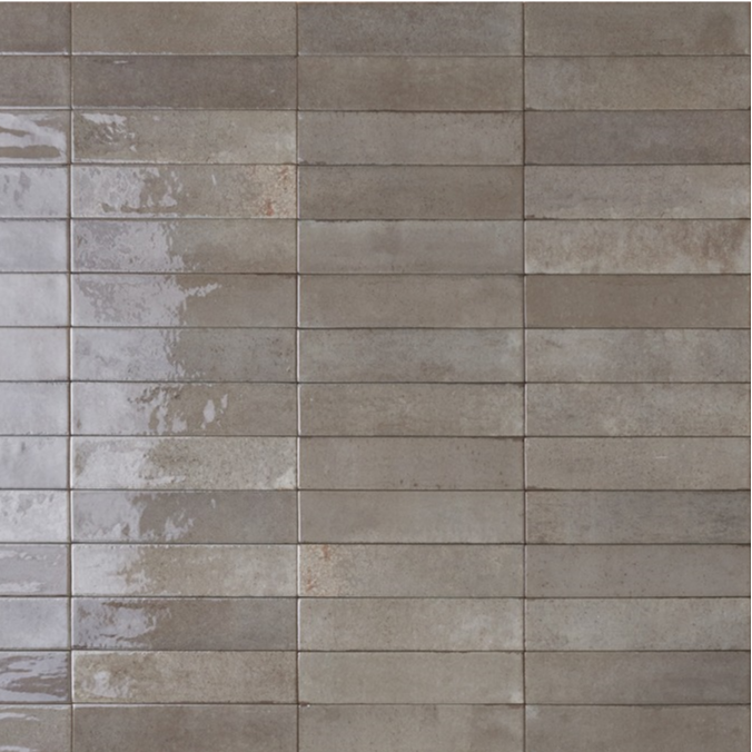 Soho Taupe Brick Effect Wall Tile 6x25cm