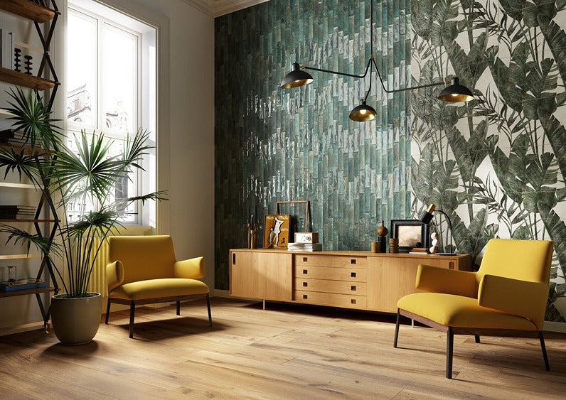 Soho Emerald Brick Effect Wall Tile 6x25cm