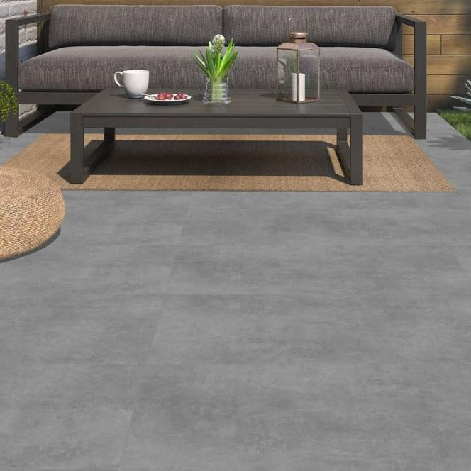 Darnley Anthracite Outdoor Porcelain Slab Tile 60x120cm