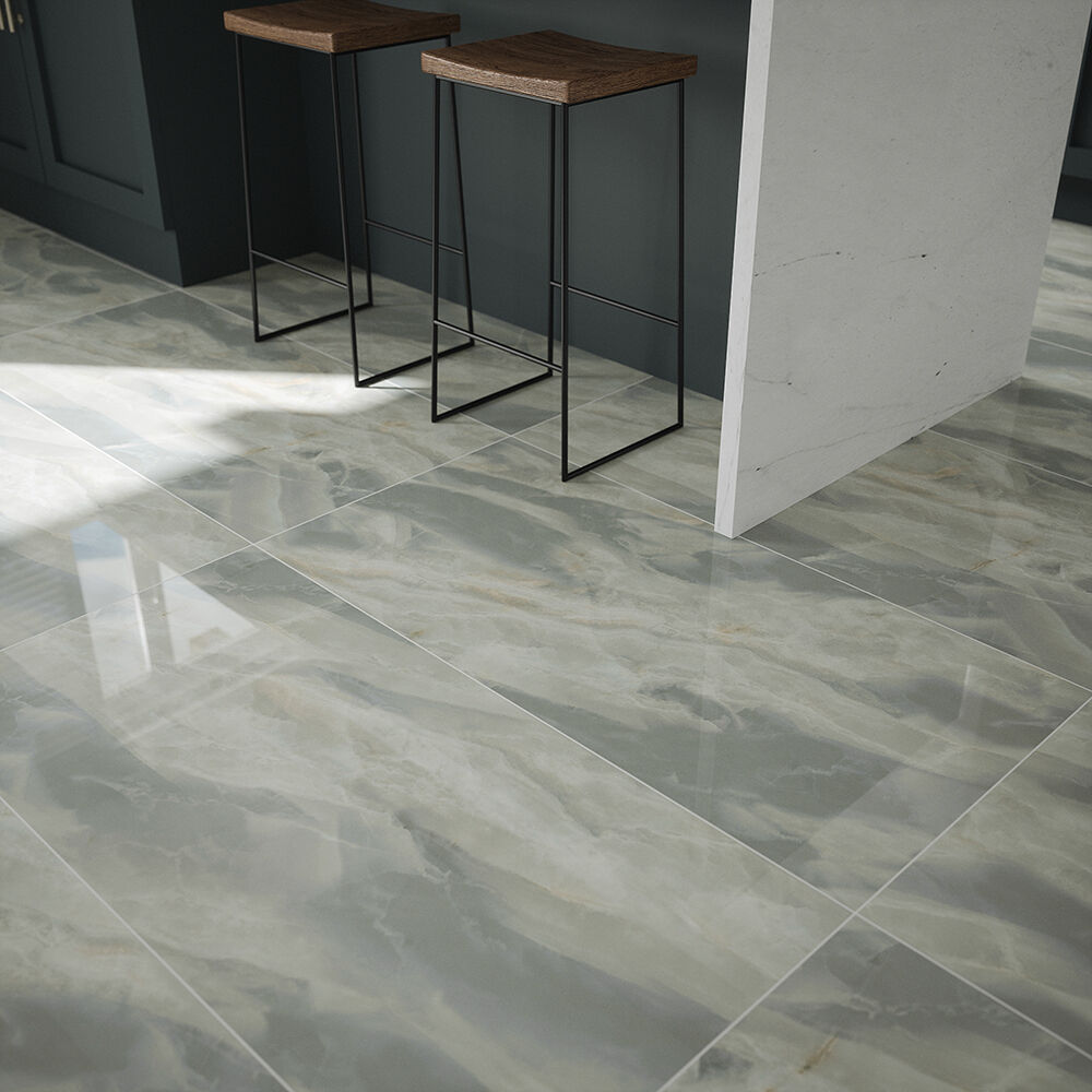 Aphrodite Emerald Glazed Porcelain Wall & Floor Tile 60x60cm-Verona-P12697