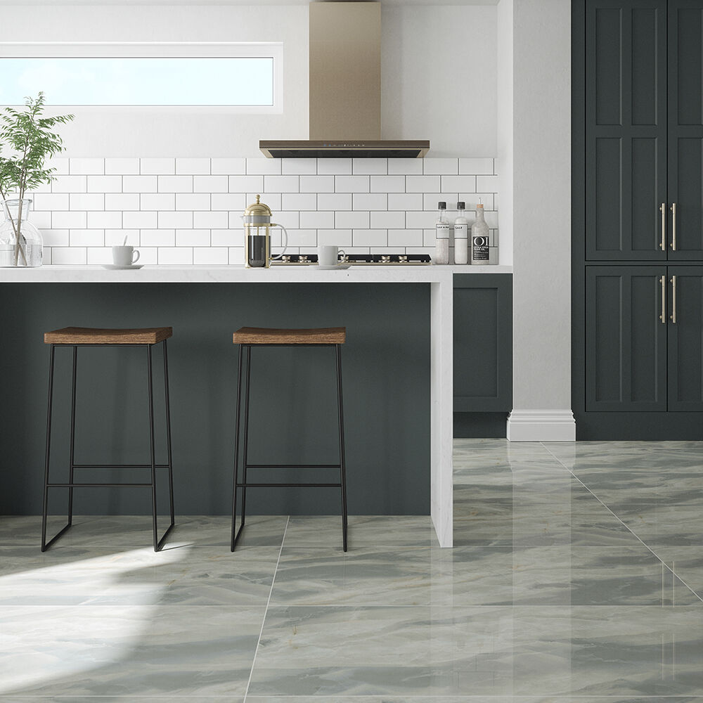 Aphrodite Emerald Glazed Porcelain Wall & Floor Tile 60x60cm-Verona-P12697