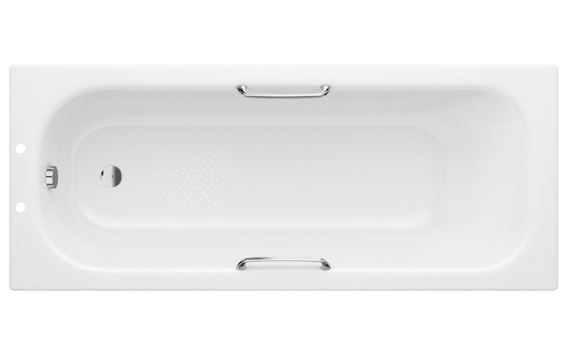 Capital Steel Bath Single End 1700x700mm 2TH with Grips & Anti-slip