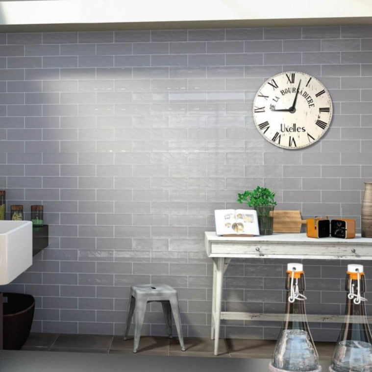 Boulevard Grey Wall Tile 10x30cm