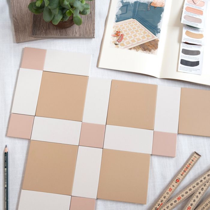 Original Style Victorian Brighton 3-colour Carnation Pink and Old London Pattern