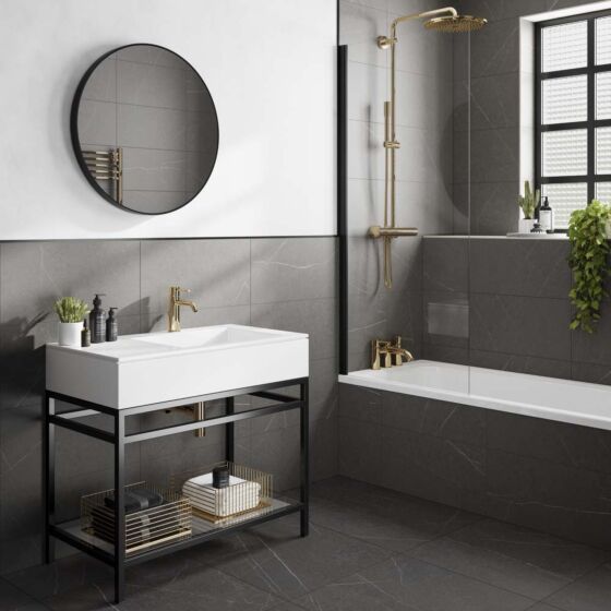 Capri Dark Matt Ceramic Wall Tile 30x60cm-Verona-P12787