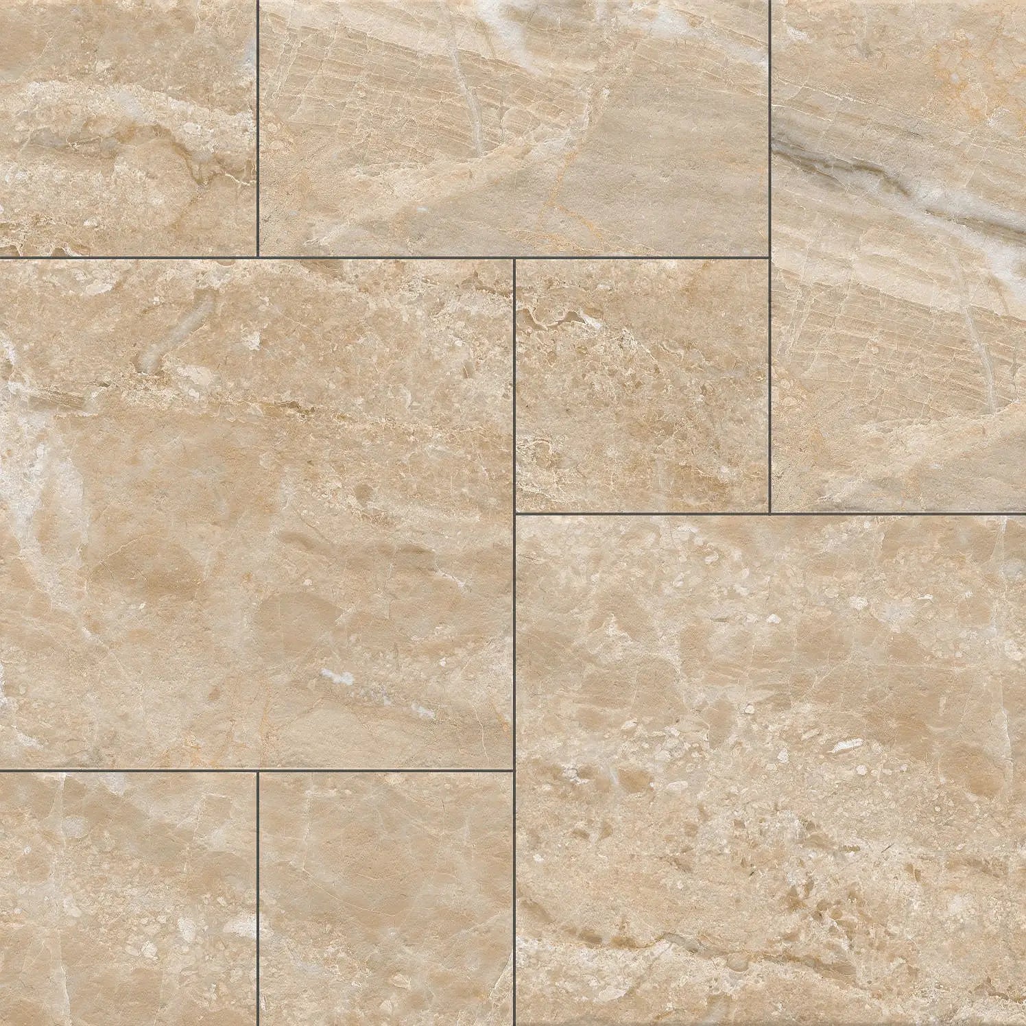 Chester Beige Modular Opus Pattern Tile