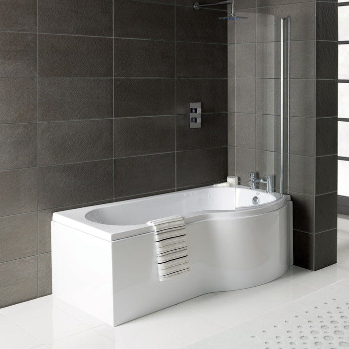 P-Shape Shower Bath Only