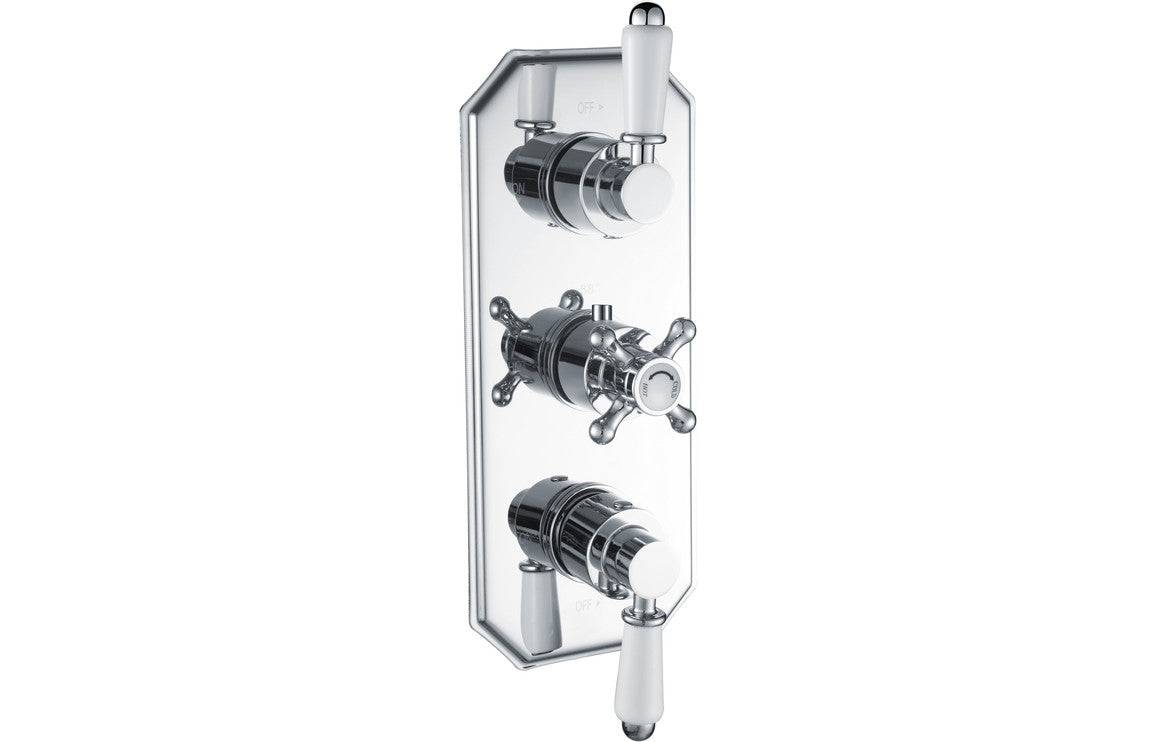 Warwick Traditional Lever Thermostatic Two Outlet Shower Valve