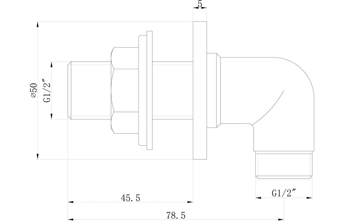 Traditional Wall Outlet Elbow