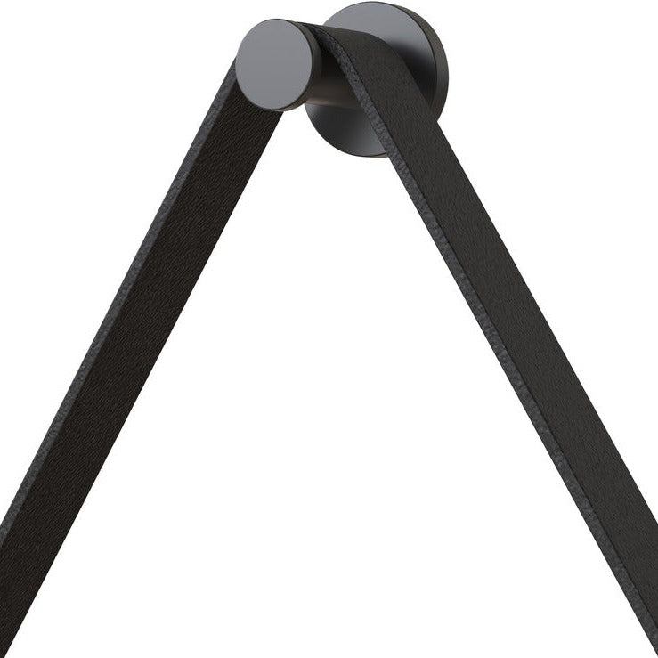 Mako 600mm Round Mirror - Matt Black