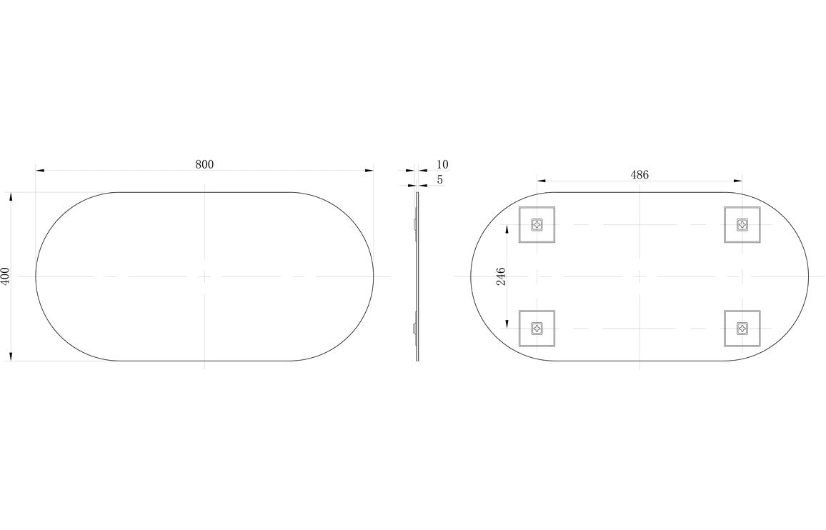 Adeline Oblong Mirror