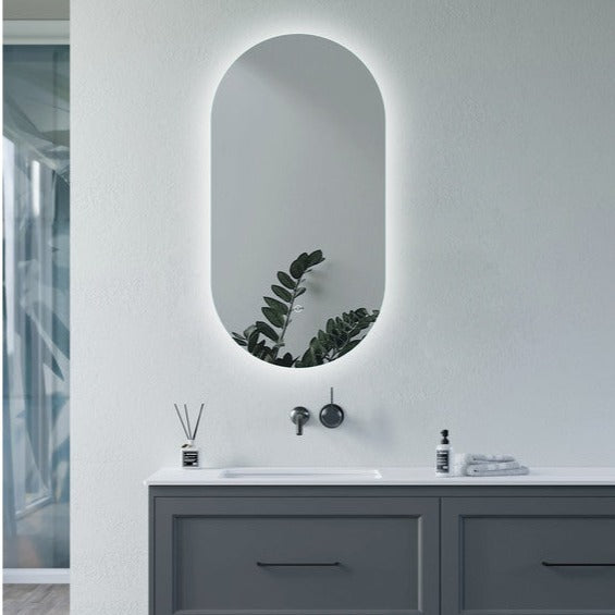 Alice 400mm Oblong Back-Lit LED Mirror