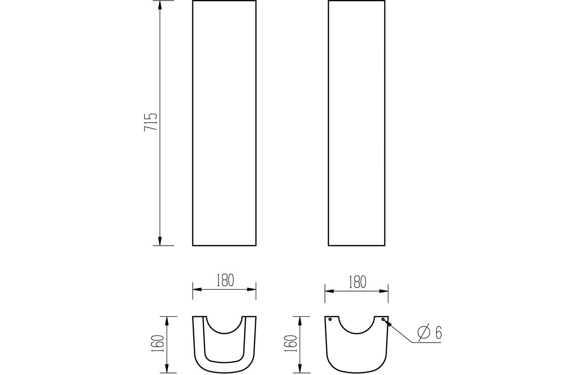 Colleen 555x430mm 1TH Basin & Full Pedestal