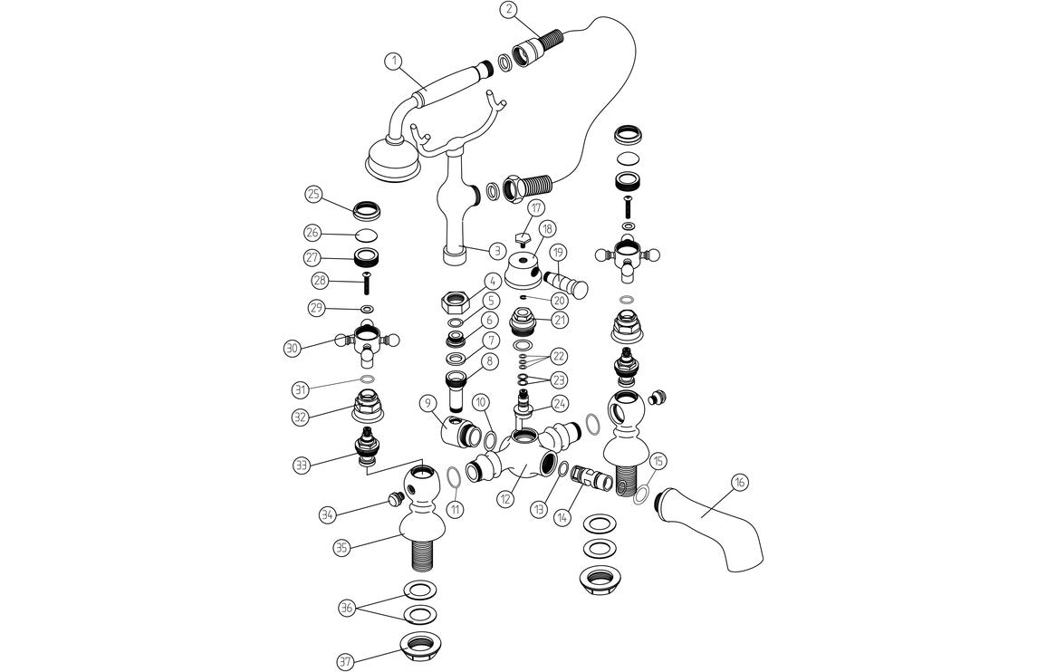 Marlow Bath Shower Mixer Chrome