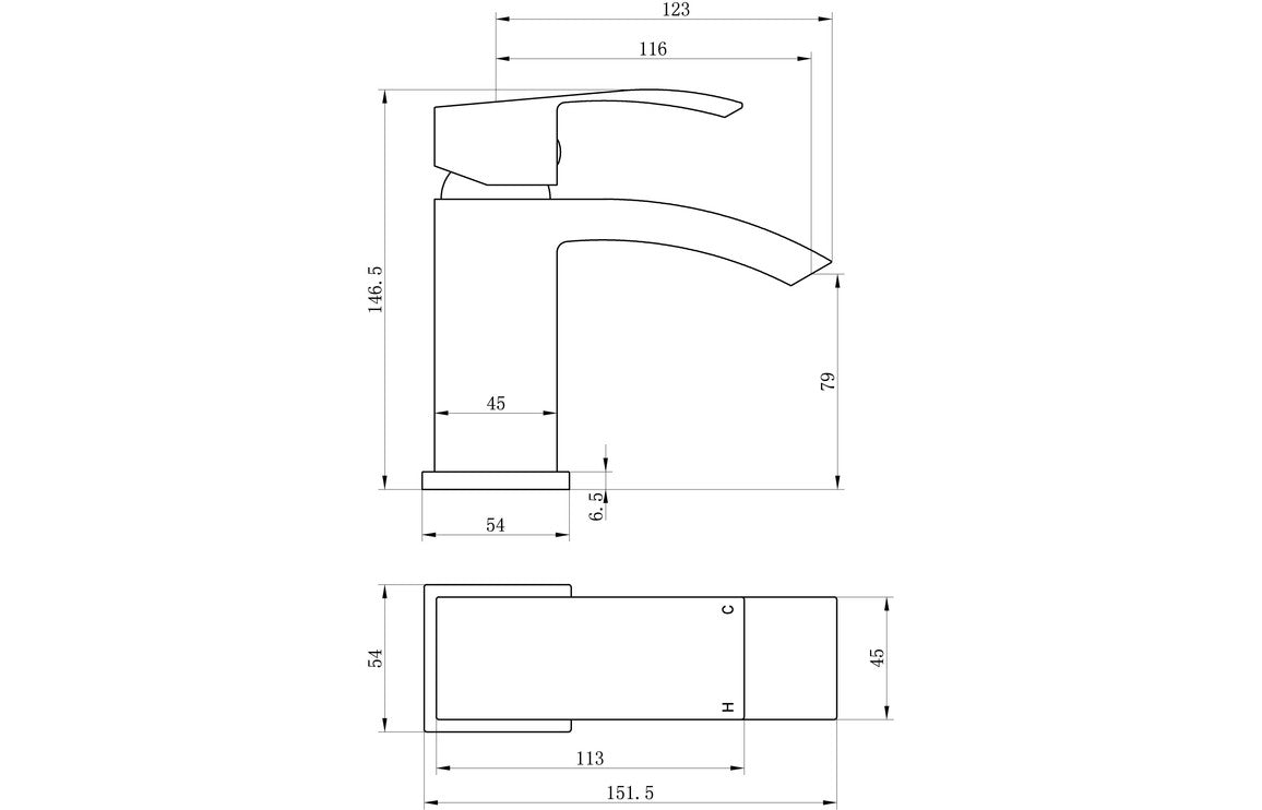 Pimlico Basin Mixer - Chrome