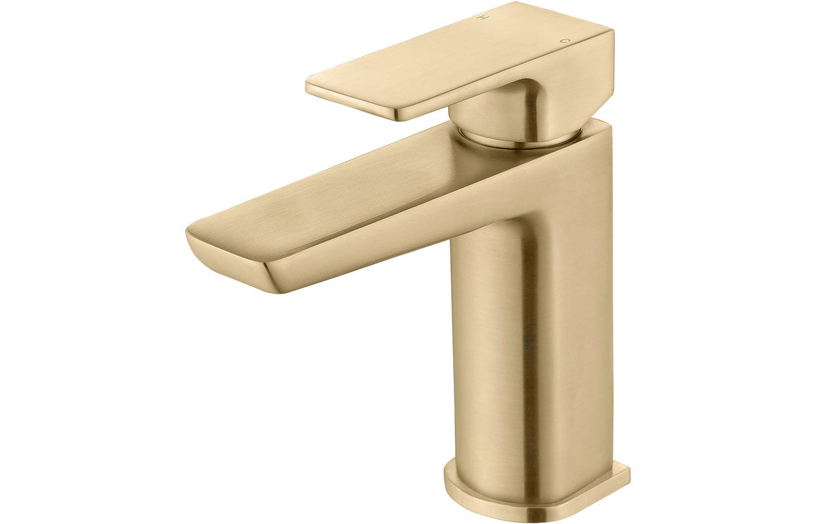 Bettola Basin Mixer - Brushed Brass