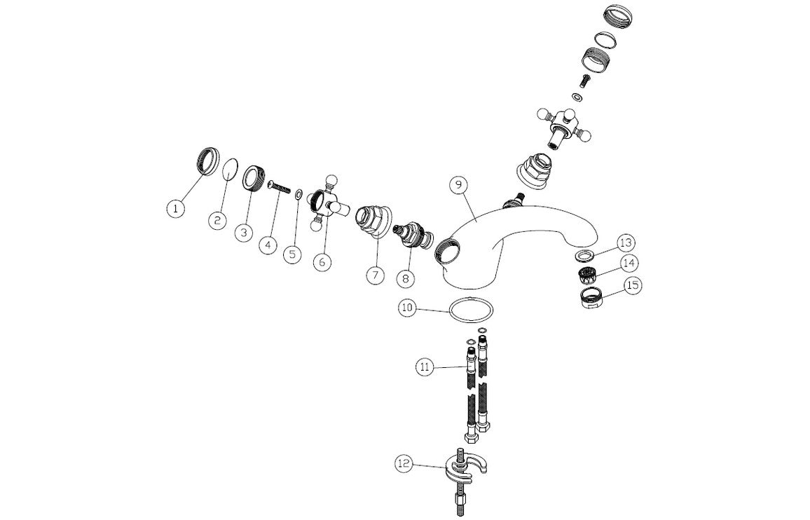 Marlow Mono Basin Mixer Brushed Brass