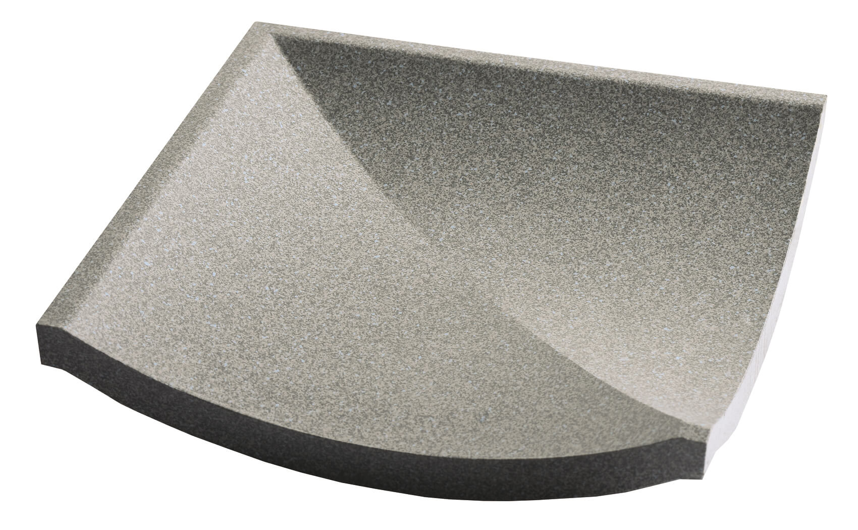 Dorset Woolliscroft Channel Corner Dark Grey Quarry Tile 148x148mm