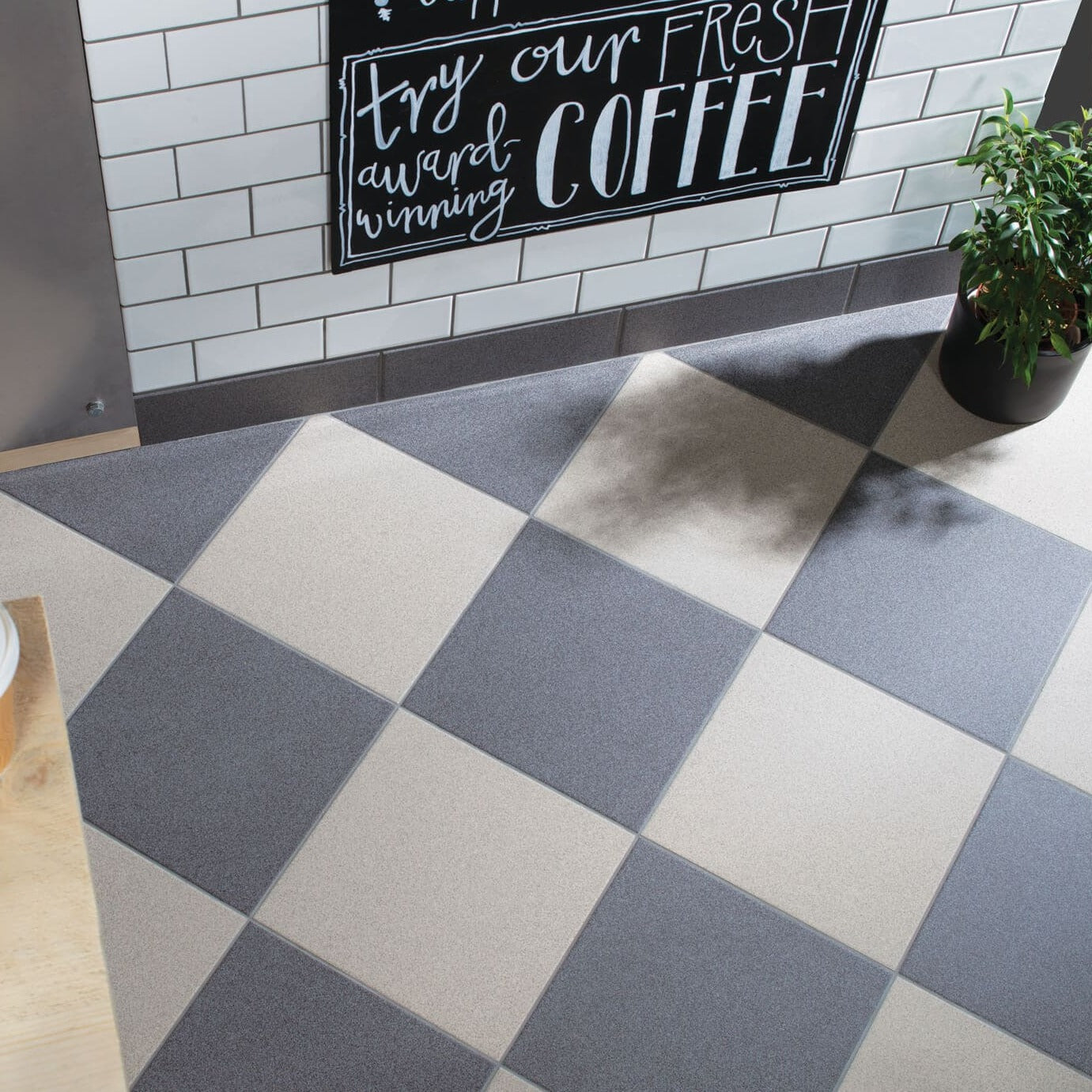 Dorset Woolliscroft Flat Steel Grey Slip Resistant Quarry Tile 148x148mm