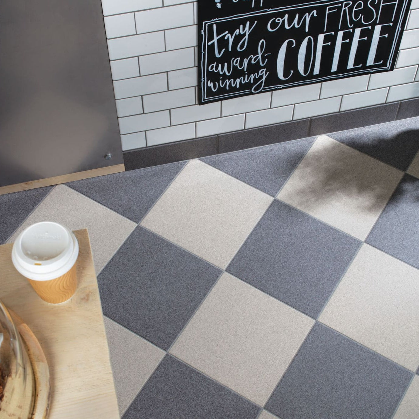 Dorset Woolliscroft Flat Steel Grey Slip Resistant Quarry Tile 300x300mm