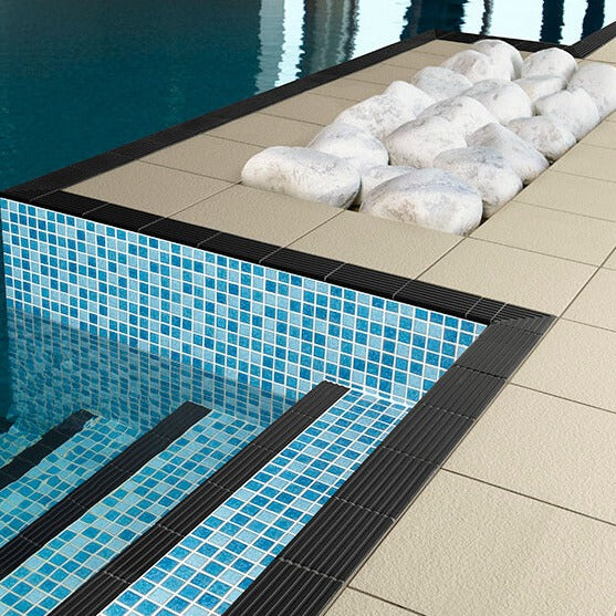 Dorset Woolliscroft Black Step Tread Slip Resistant Quarry Tile 148x100mm