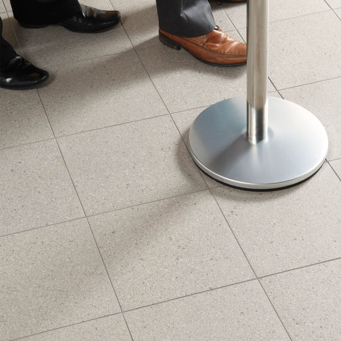 Dorset Woolliscroft Pebbled Aggregate Steel Grey Slip Resistant Quarry Tile 300x300mm