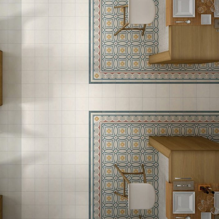 Equipe Caprice Plain White Porcelain Tile 20x20cm