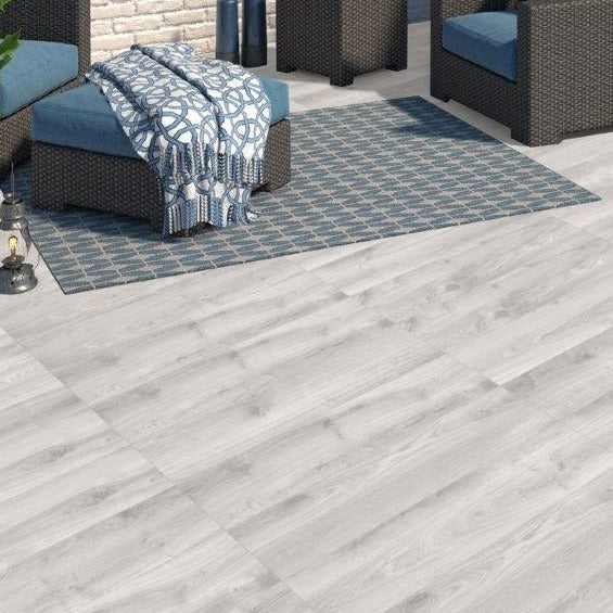 Evergreen Grey Outdoor Porcelain Slab Tile 30x120cm