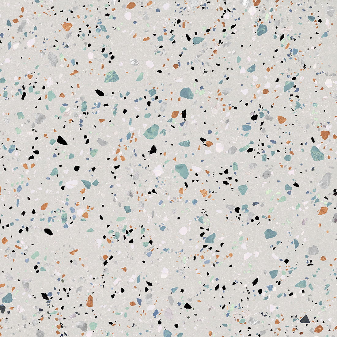 London Terrazzo White Porcelain Tile 60x60cm