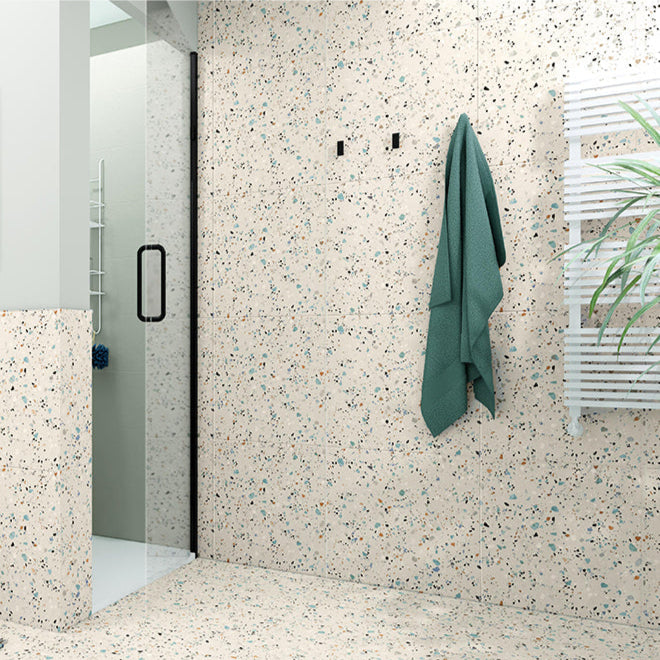 London Terrazzo Vintage White Porcelain Tile 60x60cm