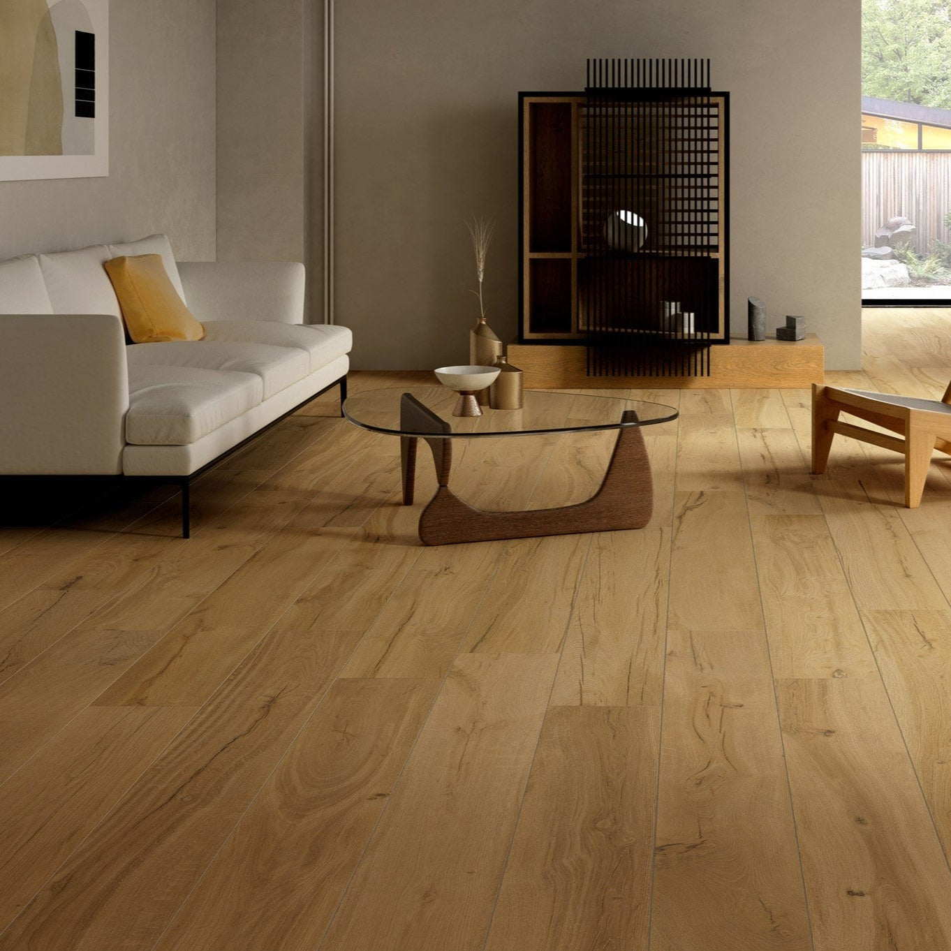 Tavola Honey Wood Effect Porcelain Floor Tile 24x120cm