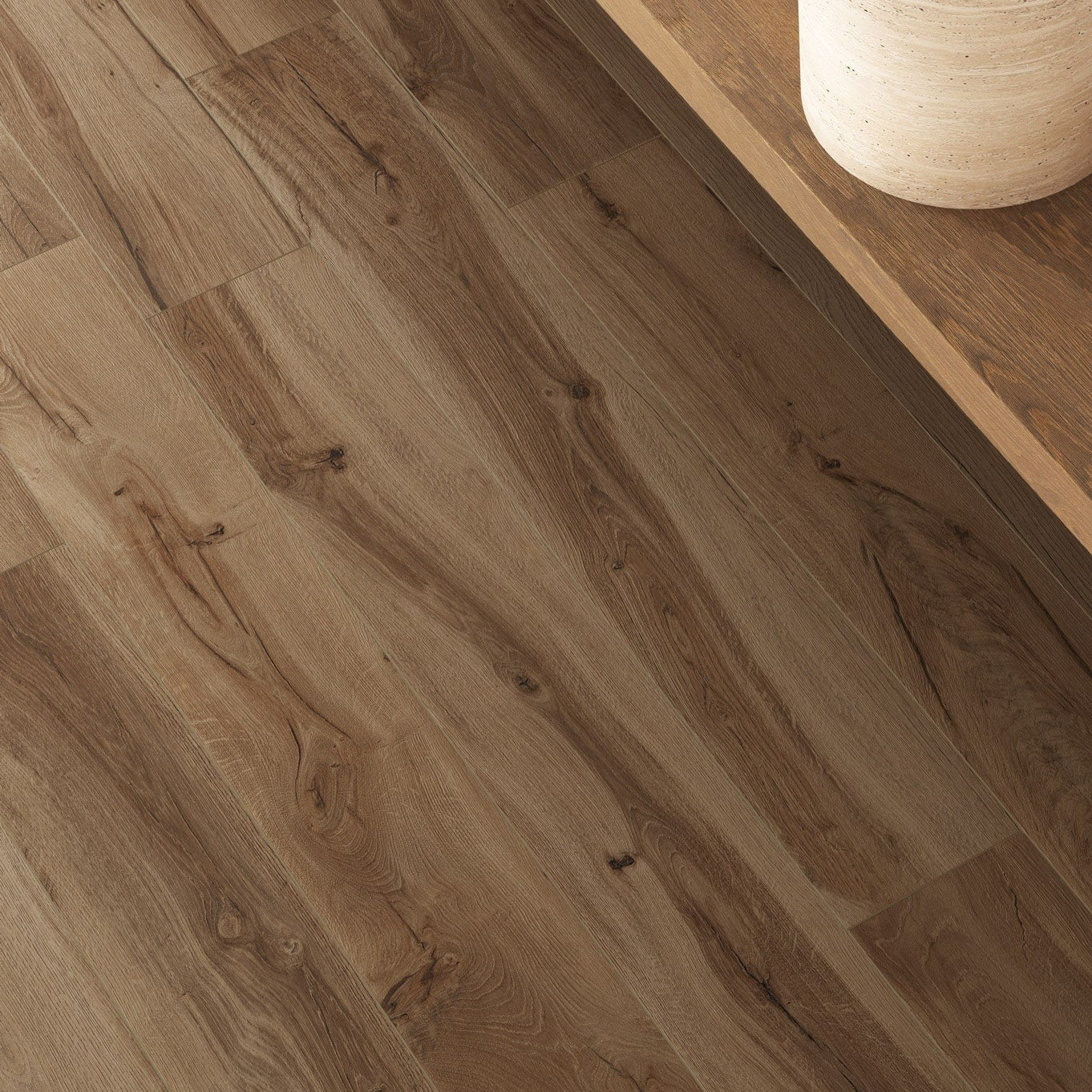 Tavola Nut Wood Effect Porcelain Floor Tile 24x120cm