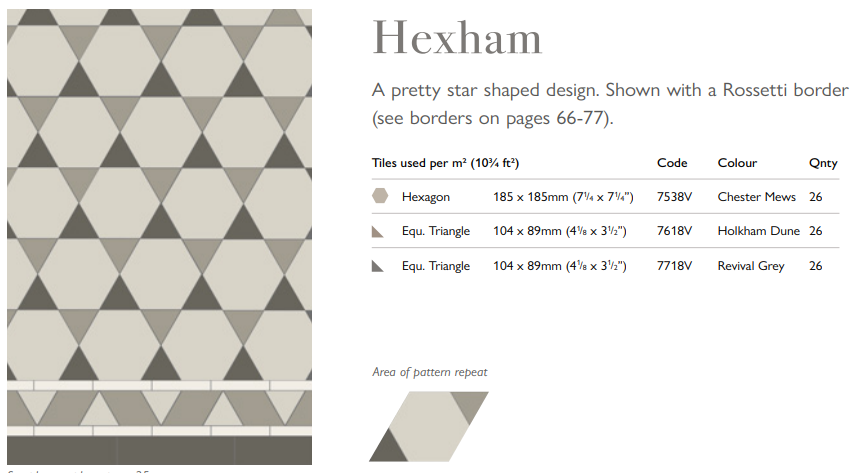 Original Style Victorian Hexham Pattern