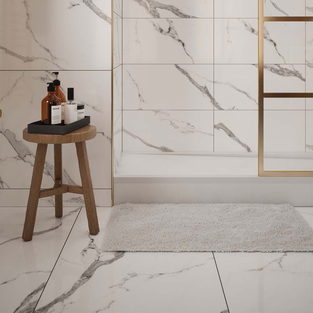 Hera Glazed Porcelain Marble Effect Tile 30x60cm-Verona-P12695