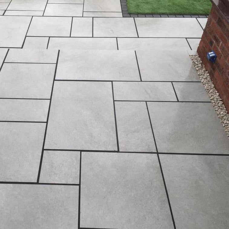 Eclipse Kanda Silver Grey Outdoor Slab Patio Pack