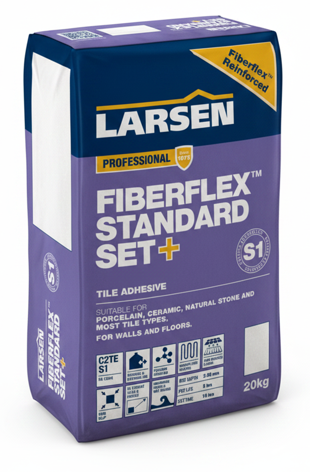 Larsen Standard Set Tile Adhesive Professional Fibreflex S1 20kg White