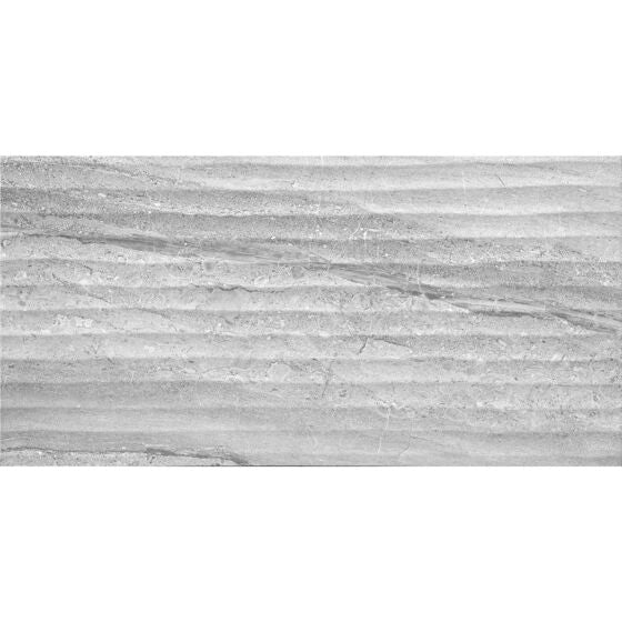 Laurent Grey Decor Matt Ceramic Marble Effect Tile 30x60cm-Verona-P12994
