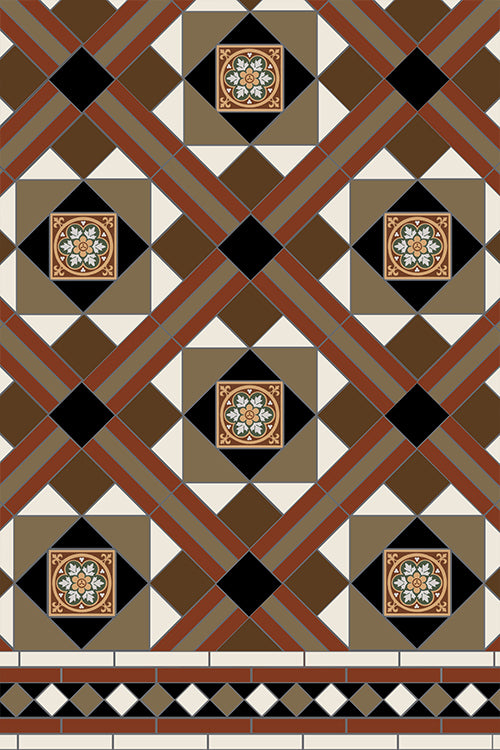 Original Style Victorian Lindisfarne 8 Colour Pattern