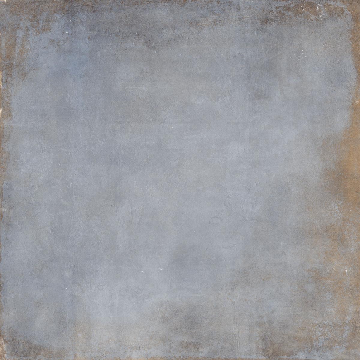 Manhattan Concrete Effect Blue and Copper Porcelain Tile 80x80cm