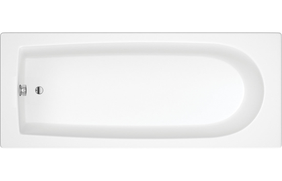 Trojan Cascade Round Single Ended Reinforced Bath 1700x750mm