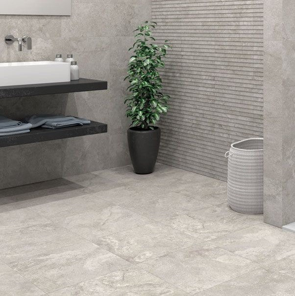 Himalaya Grey Porcelain Floor Tile 45x45cm