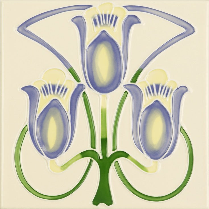 Original Style Artworks Liberty Tube-Lined Single Tile on County White