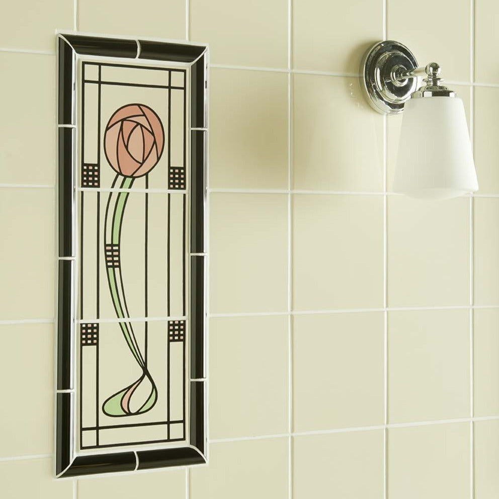 Original Style Artworks Glasgow Rose 3-Tile Panel