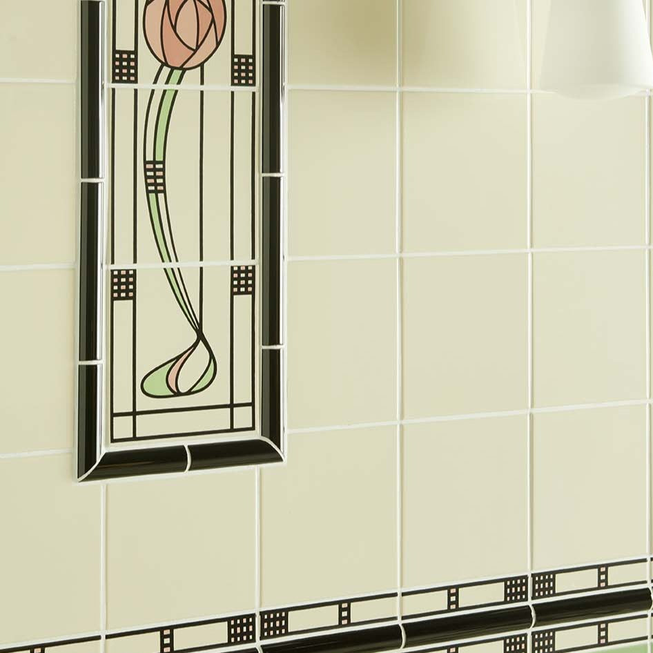 Original Style Artworks Glasgow Rose Border On County White