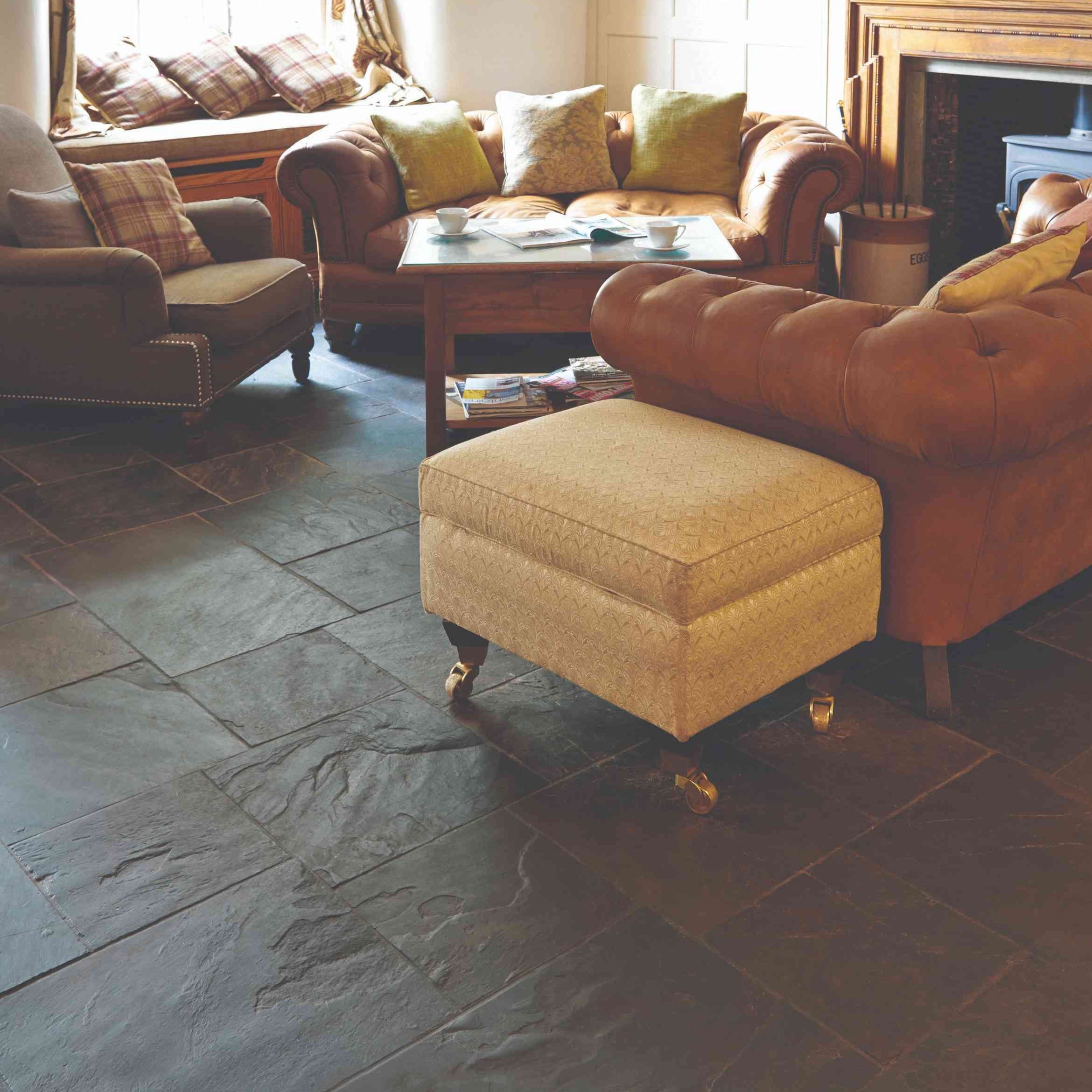 Original Style Earthworks Burnt Sienna Natural Slate Tile 30x30cm