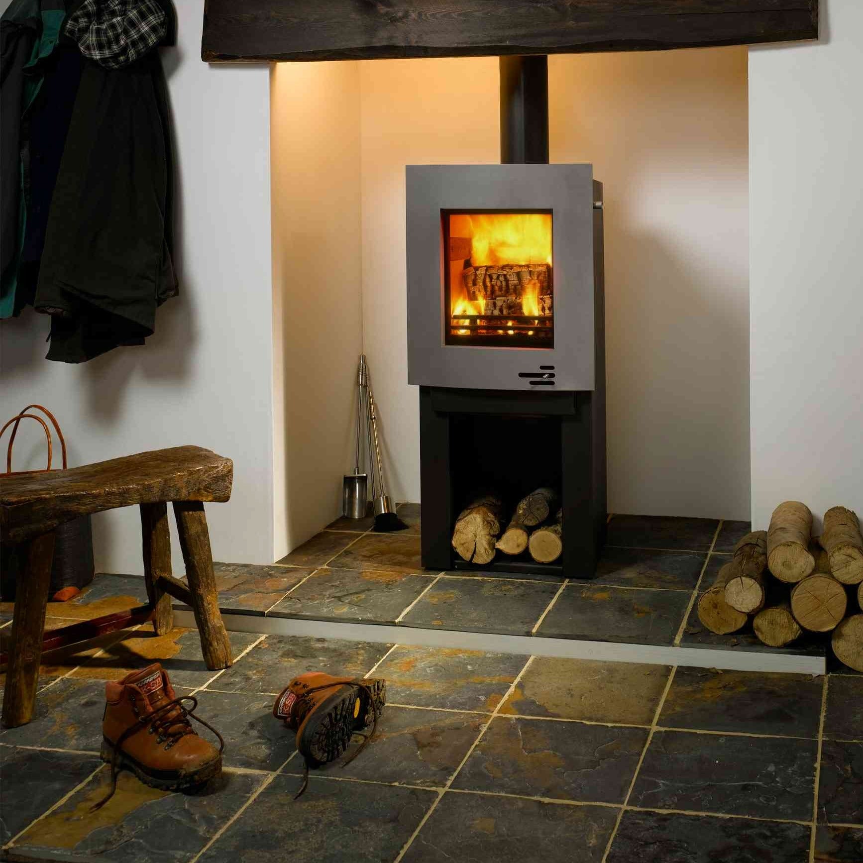 Original Style Earthworks Burnt Sienna Natural Slate Tile 40x40cm