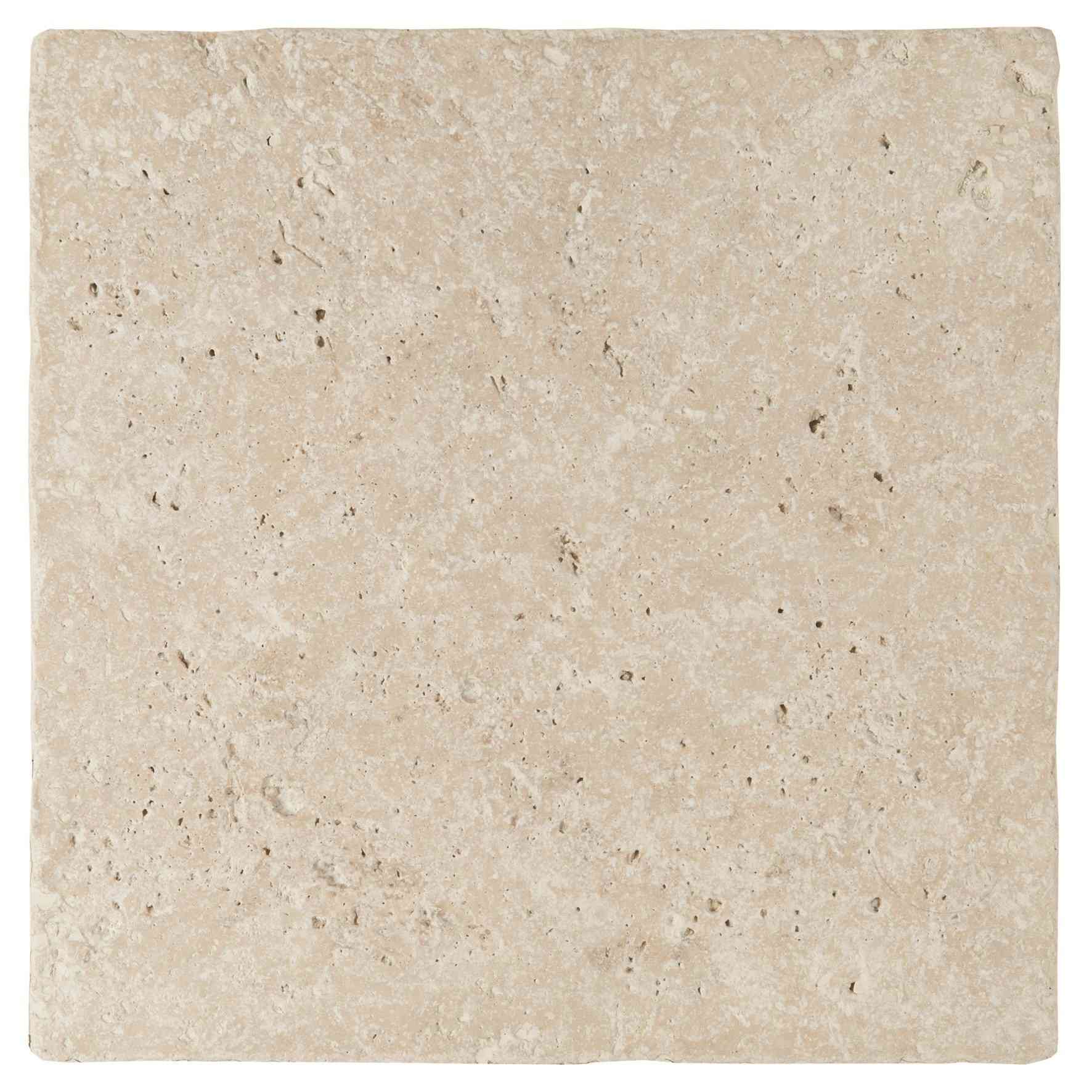 Original Style Earthworks Levantine Ivory Manor Set Unfilled & Tumbled Travertine Tile 180x180cm