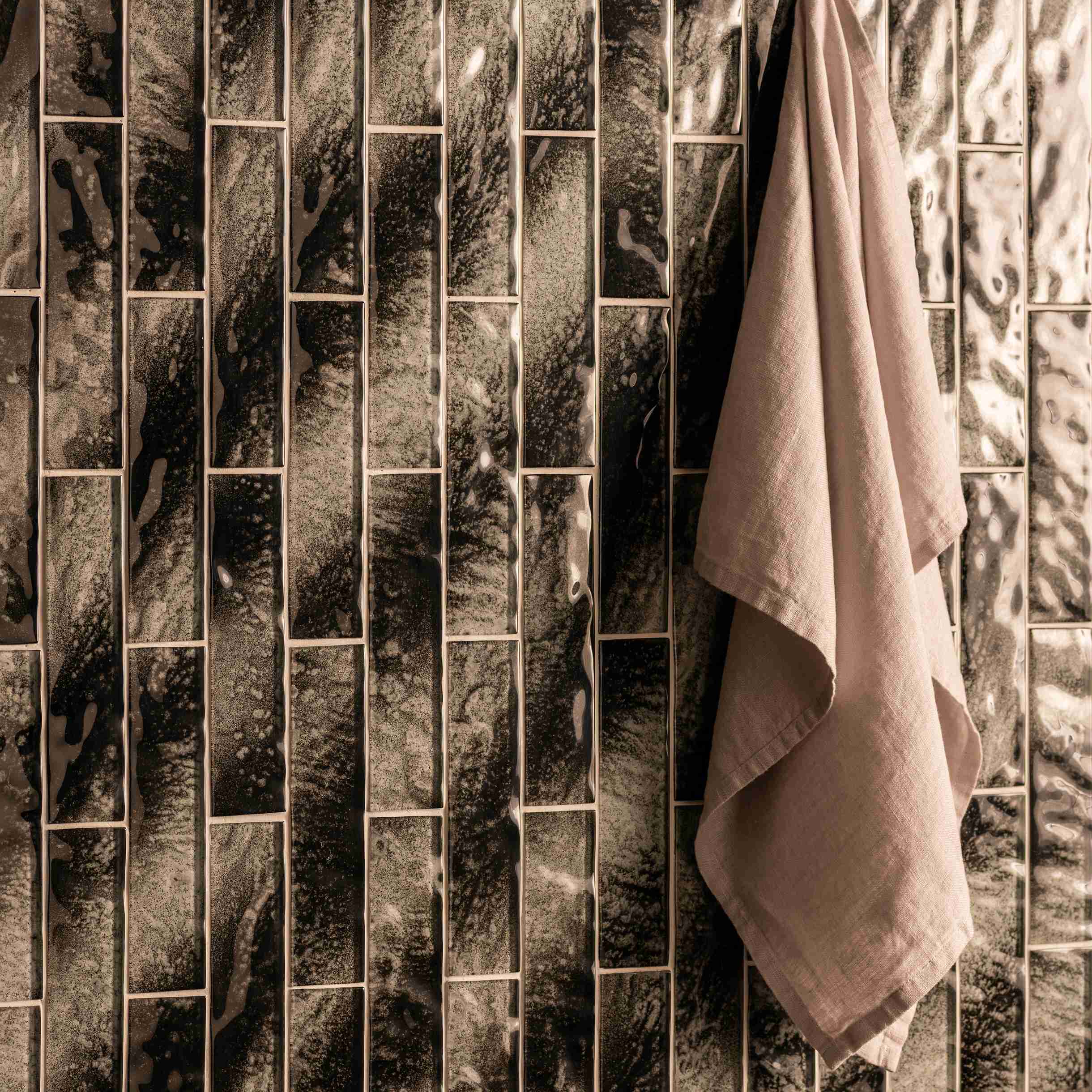 Original Style Glassworks Ammon Brickbond Mosaic Tile 20x40cm